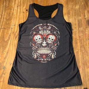 Black Skull Tank Top